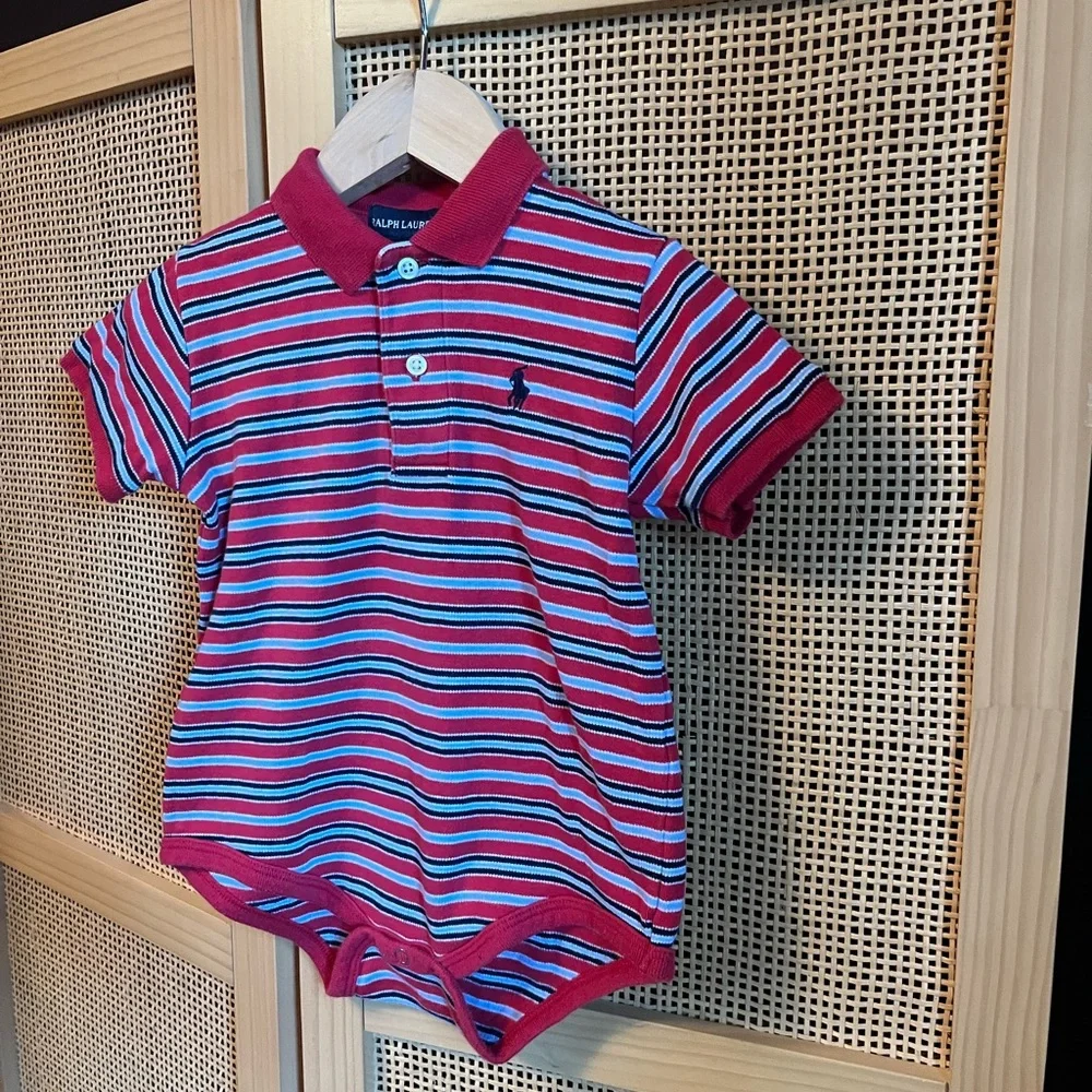 Ralph Lauren 12-18M Striped Onesie